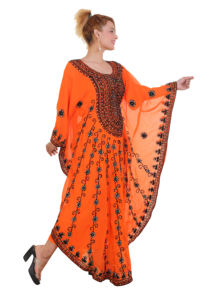 Caftan islamique marocain moderne pour les femmes longue robe de plage longue au sol avec approvisionnement ODM à manches longues respirant - Product Image 1