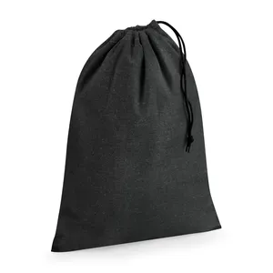 Sacs de sport en coton recyclé avec cordon de serrage, gadgets promotionnels écologiques, sacs de rangement - Product Image 1