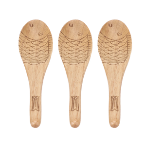 Ensemble d'ustensiles de cuisine en forme de poisson avec spatule Ensembles d'ustensiles en bois exigeants personnalisés Vente supérieure de cuillère - Product Image 1