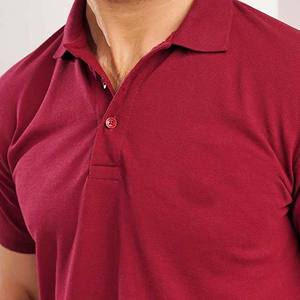 Último diseño de polos para hombre, transpirable, Color sólido, 100% de algodón, venta al por mayor, personalizar logotipo bordado, camiseta Polo, ropa de verano - Product Image 3