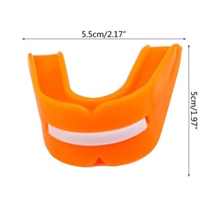 Protège-dents sport double face en caoutchouc de silicone PU pour la lutte au football MMA et la boxe-Protection des dents personnalisable facile à utiliser - Product Image 2