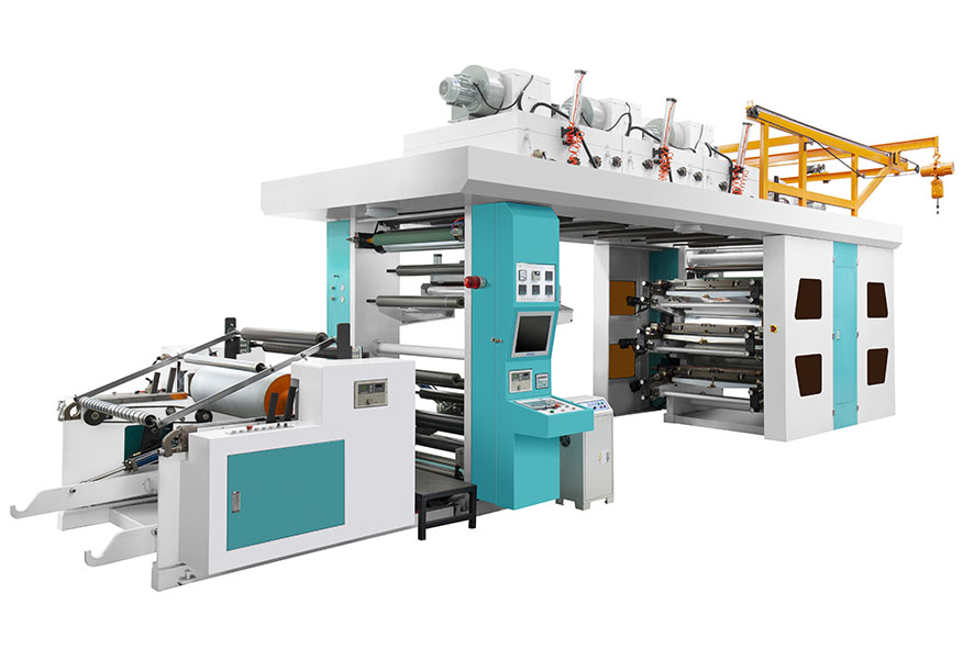 YTC-61200 CI Type Automatic Flexo Printing Machine Six Colors 180m/Min