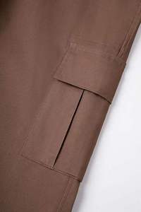 Pantalones Cargo para Hombre, Lavados, con Bolsillos Laterales, Pantalones de Moda con Parches Multicolores para Hombre, Corte Regular, Servicio OEM - Product Image 5