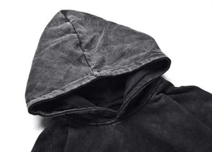 Sweats à capuche surdimensionnés pour hommes Basics Sweat à capuche Pullover Acid WASHED Hoodies pour hommes Streetwear Cheep Price 100% Cotton for Men's - Product Image 5