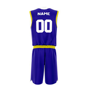 Último diseño sublimado de impresión al por mayor camiseta de baloncesto personalizado adulto Reversible de talla grande transpirable de secado rápido - Product Image 2