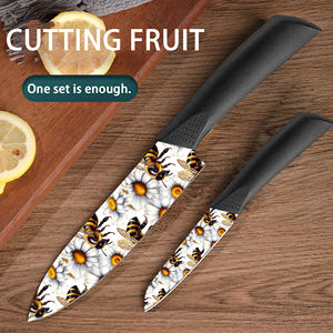 Juego de Cuchillos de Chef de Cerámica 2026 Más Vendido, 9 Piezas con Mango de Plástico para Uso Comercial, en Existencia, Envío Gratis - Product Image 4