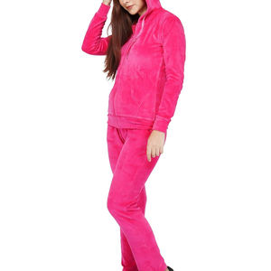 Vente en gros de vêtements de sport 2025 personnalisables pour femmes, jogging, survêtements en velours, vêtements pakistanais OEM respirants, col à capuche pour l'hiver - Product Image 4