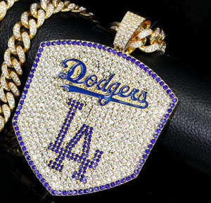 Colgantes de Moissanita con Diseño de Animales de los Dodgers de Los Ángeles, Chapados en Oro de 14K sobre Plata 925, Estilo Punk Hip-hop de Moda - Product Image 2