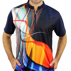 Camiseta Polo Sublimada para Hombre, Impresión Completa, Logotipo Personalizado, Ligera, Secado Rápido, Ropa Deportiva para Gimnasio, Fabricante OEM ODM - Product Image 4