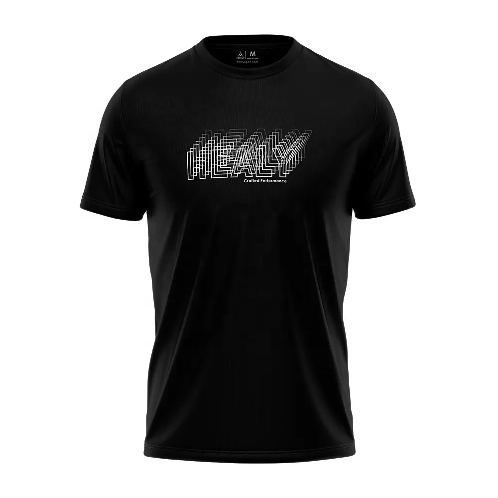 High quality men plain cotton tshirts manufacturer custom printing black tshirt