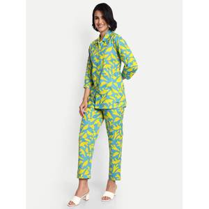 Pantalones de traje de mujer con estampado floral elegante personalizado estilo occidental Power Coat Casual Coord Set para ropa de vacaciones formal - Product Image 2