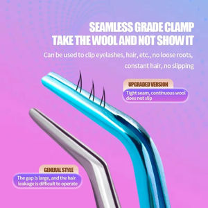 Pinzas Cosméticas de Acero Inoxidable de Alta Precisión, Herramienta Profesional para Injerto de Pestañas Postizas, Antiestáticas y Duraderas - Product Image 3