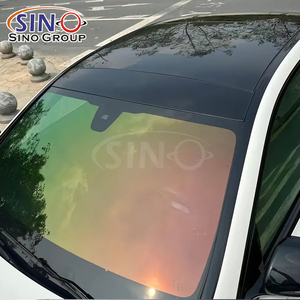 1.52x30m đen Màu tím thay đổi xe an ninh phim <span class=keywords><strong>8</strong></span> năm độ bền Tắc Kè Hoa cửa sổ <span class=keywords><strong>Tint</strong></span> cho xe ô tô - Product Image 4