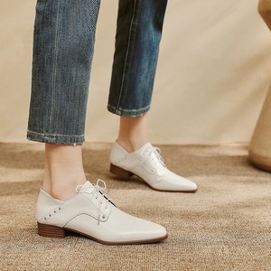 Escarpins en cuir à bout pointu pour femmes, chaussures habillées à talons hauts, mocassins classiques en cuir pour le bureau et les occasions formelles, confortables à enfiler - Product Image 4