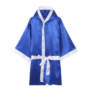 Best Selling High Quality <b>Men's</b> Boxing <b>Robes</b> with Hood Customized Logo & Design Breathable Quick Dry Lightweight - Product Image 3