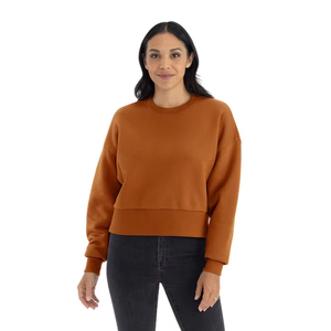 Sweat-shirt personnalisé pour femme en polaire d'hiver, séchage rapide, 100 % coton, épaules tombantes, style streetwear, anti-boulochage, respirant - Product Image 6