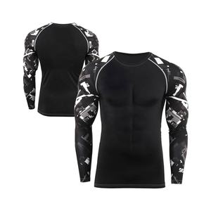 Best Selling <b>Men's</b> Long Sleeve Quick Dry Compression Rash Guard High Quality Fitness Wear For Summer Gym & MMA Wholesale - Product Image 4