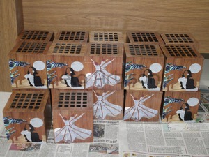 Bela Artisan Juego de quemador Bakhoor no eléctrico con bandeja acrílica Estufa de carbón de madera Mubkhar Quemador de incienso para uso en verano - Product Image 3