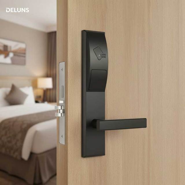 Deluns Digital Smart Lock Keyless Electronic Door Lock RFID Card Hotel Lock Cerradura Inteligente with Access Control System