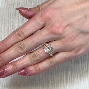 IGI Certified 4.00tcw Lab <b>Diamond</b> Split Band <b>Ring</b> D-E-F VVSVS Cushioned New Generation <b>Diamond</b> <b>Rings</b> - Product Image 2