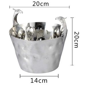 Cesta de hielo de diseño simple para Bar, hecha a mano a granel, gran oferta, venta al por mayor, cesta de almacenamiento de hielo con asa - Product Image 4