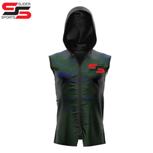 Custom Sublimated <b>Sleeveless</b> <b>hoodie</b> <b>Men</b> and Women Sports Wear 7v7 Uniforms - Product Image 6
