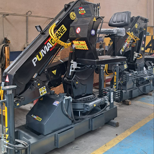 PUMACRANE Grúa de pluma de nudillo hidráulica montada en camión de alta calidad Mejor rendimiento 8 toneladas nominal Nueva gran oferta Entrega rápida - Product Image 1