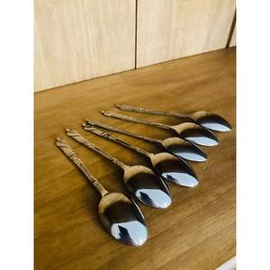 Cuillère de service douce ensemble en acier inoxydable conception Simple couleur argent couverts ustensiles de cuisine ensemble de couverts cuillère de mariage en inde - Product Image 3