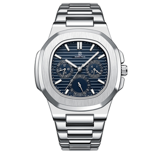 <span class=keywords><strong>Orologio</strong></span> da <span class=keywords><strong>Uomo</strong></span> BARRY <span class=keywords><strong>POLO</strong></span> Stile Business alla Moda al Quarzo Impermeabile con Cassa in Lega Quadrante Quadrato da 40mm Corona in Cristallo Nero Idea Regalo - Product Image 2