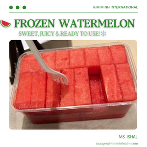 แตงโมแช่แข็ง IQF พรีเมี่ยมของเวียดนามเหมาะสำหรับการคั้นน้ำและการแปรรูปอาหารเหมาะสำหรับน้ำผลไม้ของหวานแช่แข็ง - Product Image 6