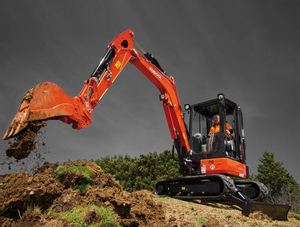 Reliable Kubota KX033-4 Mini excavator with 7420 Pound Operating Weight and Hydraulic <b>Diverter</b> Valve for Attachments - Product Image 2