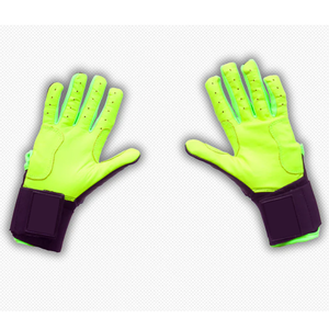Nuevo diseño negro con guantes de bateo de béisbol de cuero Rosa guantes de bateo de béisbol totalmente personalizados para jóvenes adultos - Product Image 6