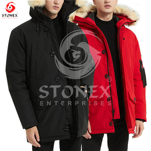 2023 veste parka d'hiver en toile de haute qualité pour hommes à capuche coupe-vent et imperméable avec différents modèles - Product Image 4