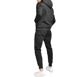 Chándal con cremallera completa para hombre de alta calidad del fabricante OEM, ropa informal transpirable con diseño de contraste para el invierno - Product Image 2