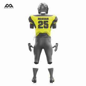 Uniformes de football à manches courtes respirants de haute qualité pour l'été Stretch Fit New Future American Football Game Wear - Product Image 3