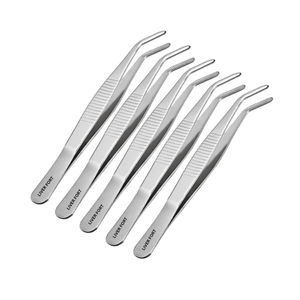 Precio al por mayor, pinzas de tejido estándar de calidad superior, dientes 1X2, pinzas de vendaje quirúrgico de 5 ", acero inoxidable, LIVER FORT - Product Image 2