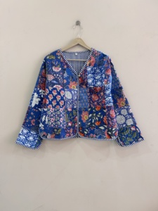 Boho New Street Style Cotton <b>Quilted</b> Jacket For Women - Product Image 2