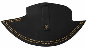 Cuchillo de cocina Ulu Chef de acero de Damasco hecho a mano con una sola hoja fija Funda de cuero pedido mínimo 5 uds cuchillo de pelar a la venta - Product Image 6