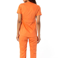 Ensemble de tenue médicale modeste pour femme, comprenant une tunique longue et un pantalon, uniforme d'infirmière, tenue médicale hijab, vêtements de travail pour médecin à manches longues, beige, deux pièces, USA