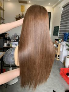 Pelucas de Cabello Remy Liso Sedoso, Color Teñido con Reflejos, Trama Única, Todos los Colores - Product Image 2