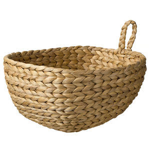 Elegantes cestas redondas de almacenamiento de jacinto de agua con asas resistentes, Perfectas para organizar cualquier espacio doméstico disponible al por mayor - Product Image 1