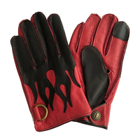 Gants de conduite unisexes blancs sublimés pour l'extérieur, respirants, légers, antidérapants, élégants, en cuir de cerf véritable, à doigts complets