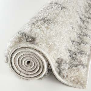Moroccan Ivory <b>Grey</b> Shaggy <b>Rug</b> 900 for Living Room Bedroom Hallway - Product Image 5