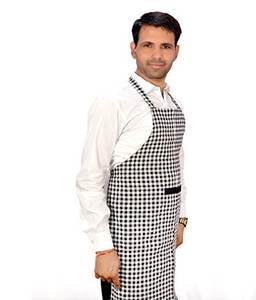 Indian Supplier Printed Classic Style Cotton Full Coverage Apron Adjustable Waist Eco-Friendly Washable for <b>Mess</b>-Free Cooking - Product Image 2