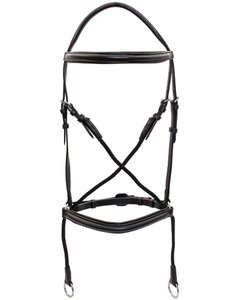 Brida Platinum Bitless Descripción Cuenta con una frente y nariz acolchadas elevadas, mejillas de cuerda, cabeza acolchada y acero inoxidable - Product Image 3