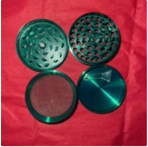 handmade natural Minimalist 3 pieces Matte Herb Grinder Aluminum herb grinder price products - Product Image 2