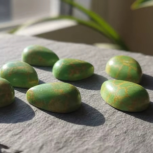 Turquesa Verde Natural en Forma de Pera, Cabujón, Piedras Preciosas Sueltas, Lote de Piedras Preciosas Sueltas para Joyería, Verde Natural - Product Image 5