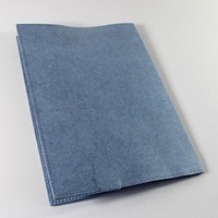 Porte-documents en papier denim recyclé, format A4, avec en-têtes et enveloppes assorties, pour utilisation dans n'importe quel ensemble de papeterie de séminaire ou de conférence