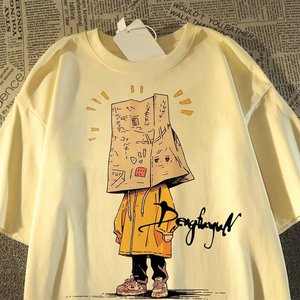 Camiseta larga y cuadrada de gran tamaño de lujo para hombre, logotipo personalizado, algodón pesado, pequeño hombro caído, nuevo diseño, estilo informal - Product Image 2