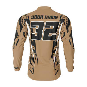 Camiseta de Motocross blanca/naranja/negra con estampado de sublimación más vendida, ropa de Motocross todoterreno, equipo de carreras, Jersey y tops - Product Image 4